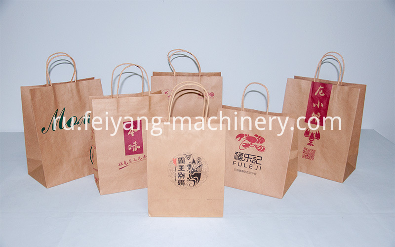 Бумажные пакеты красочные витой бумажной веревки Paper Bags Colorful Twisted Paper Rope